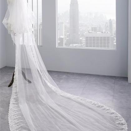 2T Wedding Bridal Veil with Blusher