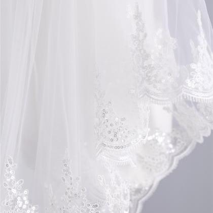 2T Wedding Bridal Veil with Blusher