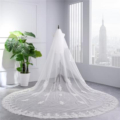 2t Bridal Veil With Blusher