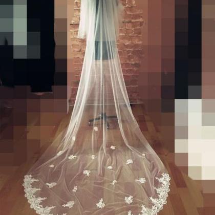Two Layers Bridal Veil With Comb