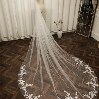 Single Layer Wedding Bridal Veil With Comb