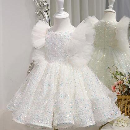 Sparkle Sequin Girl Pageant Dresses Birthday Party