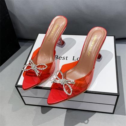Red Summer Sandals Women Shoes