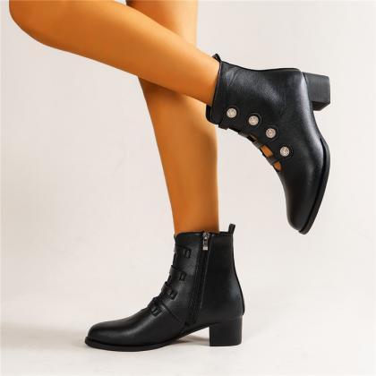 Black Women Ankle Boots
