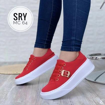 Lace-up Front Women Casual Shoes