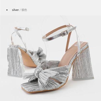 Ankle Strap Women Heels Prom Shoes Sandals