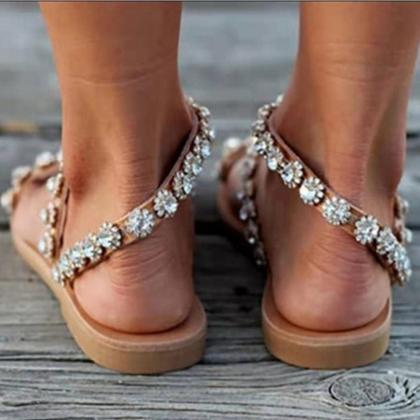 Toe Post Women Summer Flat Sandals
