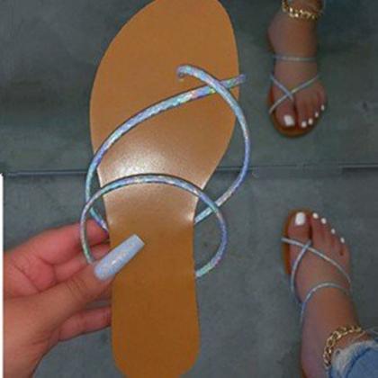 Women Thong Flip Flops Flat Sandals