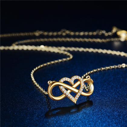 Tiny Celtic Knot Infinity Necklace In Silver