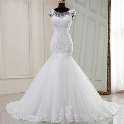 Real Pictures Mermaid Wedding Dresses For Brides