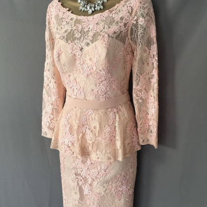 Peach Mother Of The Bride Dress For Wedding Party