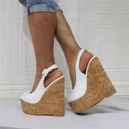 slingback wedges