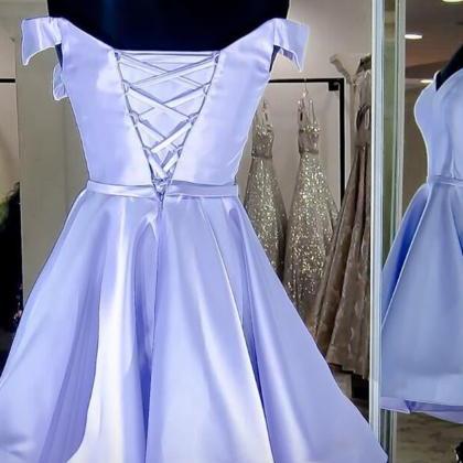 Tulle Applique Lilac Short Homecoming Dress, Princess Layered Sweet 16 Dress OM403 main image 1