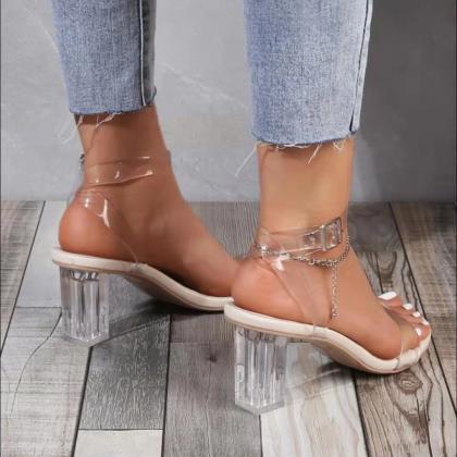 Women Summer Sandals Heels Shoes