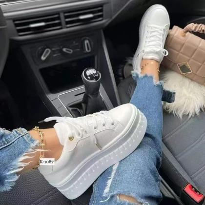 Lace Up Women Casul Shoes Sneakers