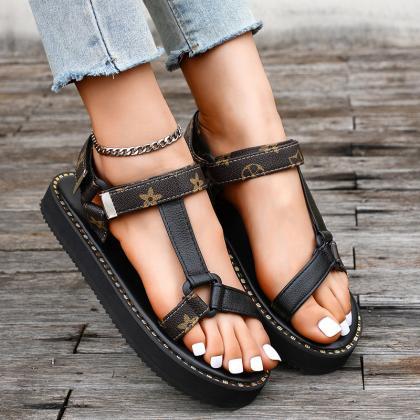 T-strap Women Summer Sandals
