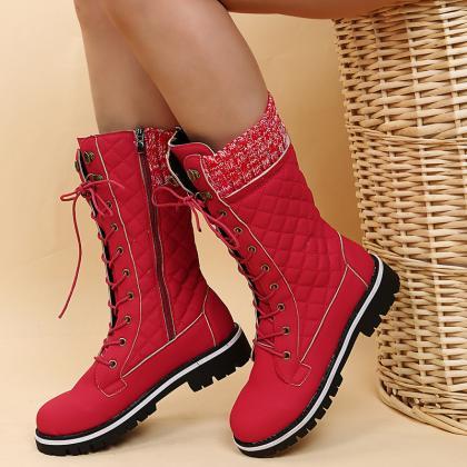 Lace Up Women Winter Boots