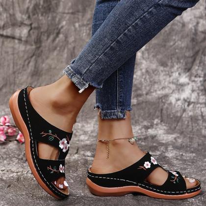 Women Slip On Summer Sandals