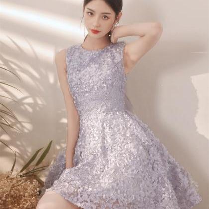 Silver Short Party Dress