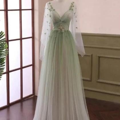 Flutter Sleeves Long Pageant Dress Evening Gown