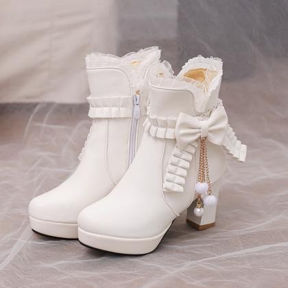 Platform Ankle Boots Winter Women Shoes