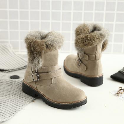 Women Flat Winter Boots