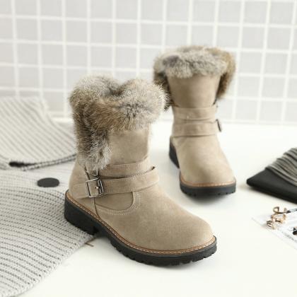 Women Flat Winter Boots