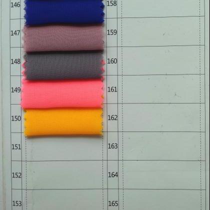 Chiffon Color Swatches, Not For