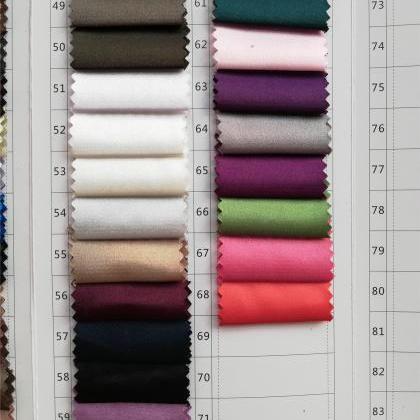 Spandex Satin Color Swatches, Not For