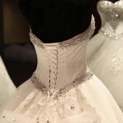 Gorgeous Luxury Beaded Ball Gown Wedding Dresses