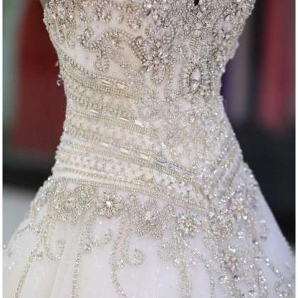 Sweetheart Rhinestone Wedding Dress Bridal Dress