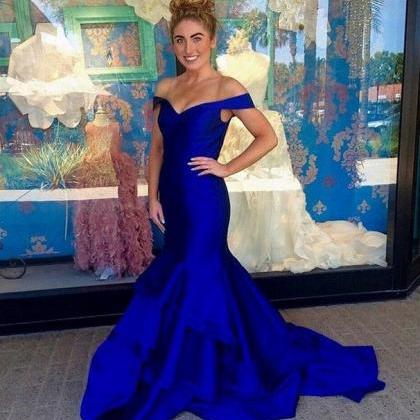 Off The Shouler Mermaid Prom Pageant Dress