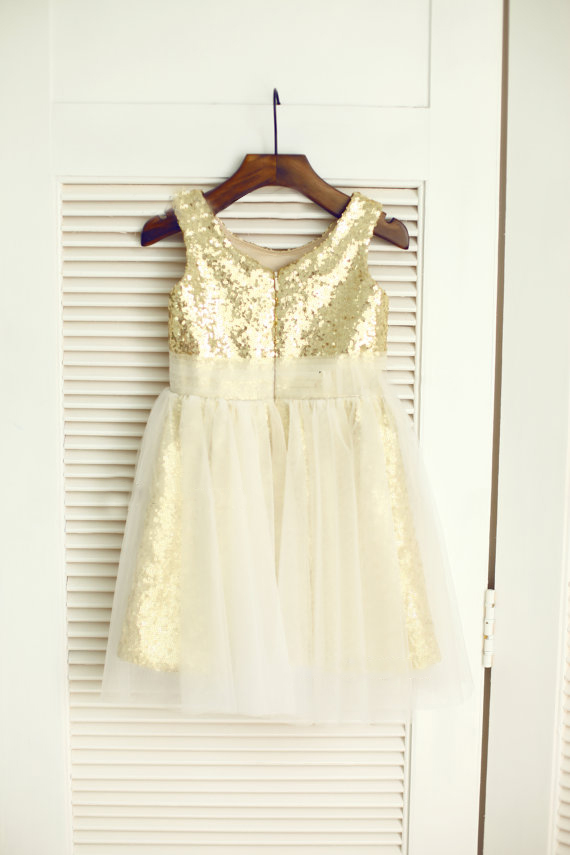 gold toddler dress