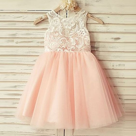 Blush Pink Flower Girl Dress on Luulla
