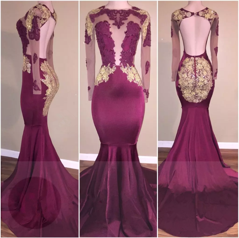 Open Back Prom Dress Prom Gown
