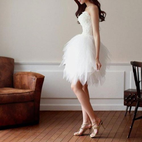 Short Tutu Homecoming Dress With Beads on Luulla