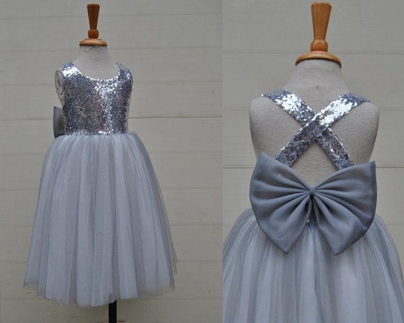 Gray Girls' Dress