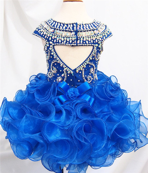 Royal Blue Ruffled Toddler Girl Dress on Luulla