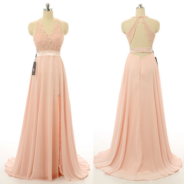 Blush Pink Prom Dress