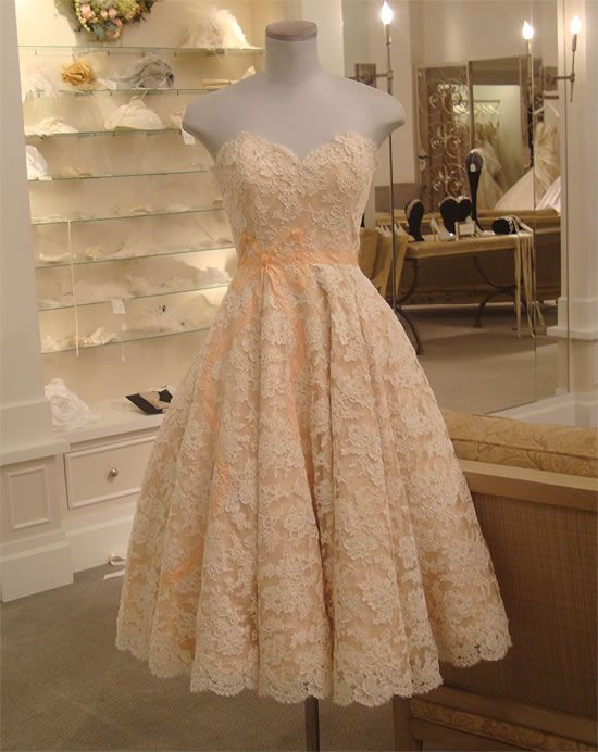 Nude Short Alecon Lace Dress on Luulla
