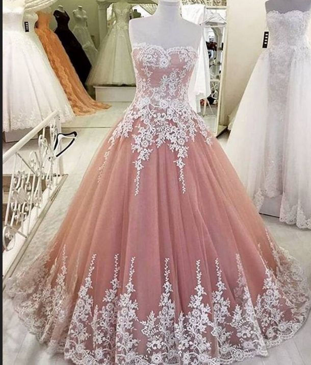 Strapless Ball Gown Formal Occasion Dress With Lace