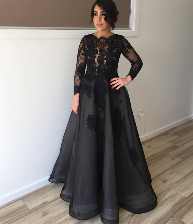 With Long Sleeve Dresses for Formal Occasion