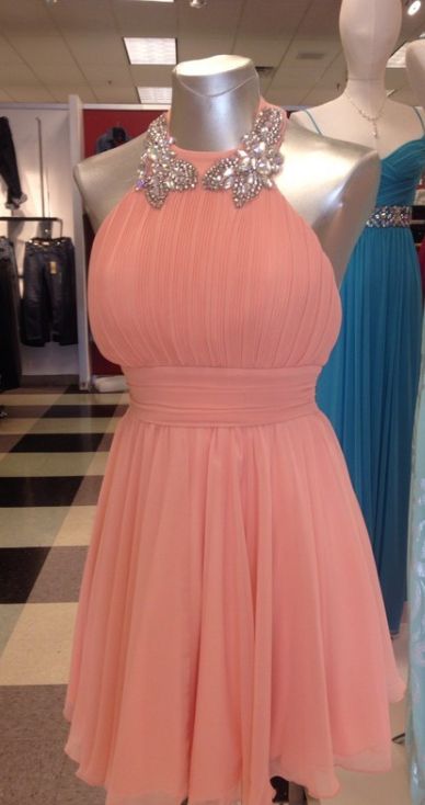 Pleated Short Homecoming Dress