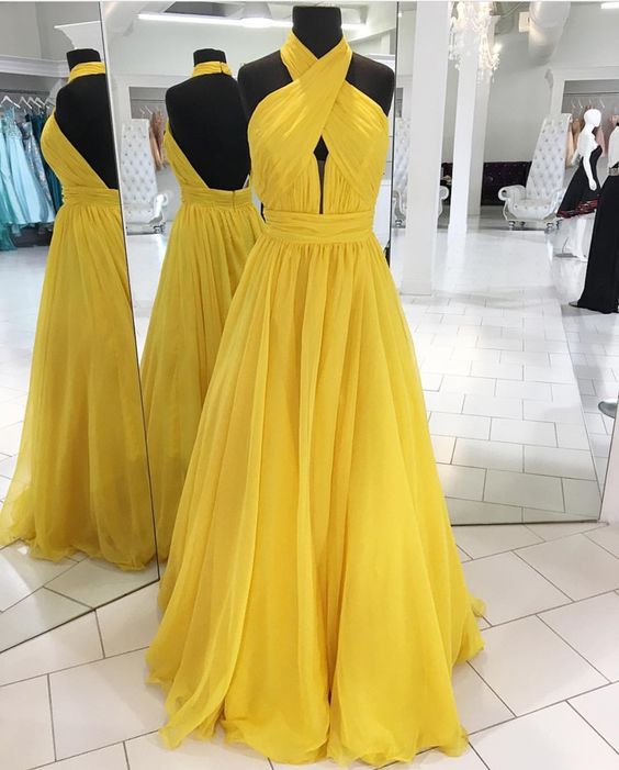 open front halter dress Amoris T713 Halter Neck, High Slit Gown With Open Back & Self-Tie Bow  Mia  Bella Couture
