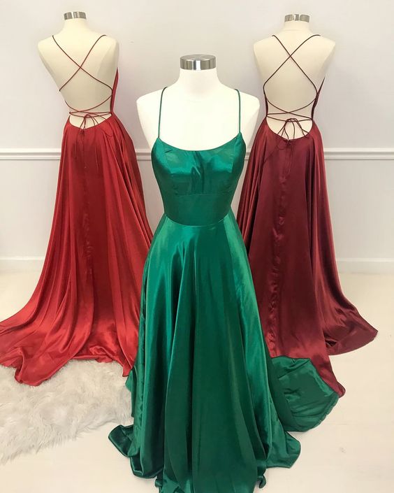 Red String Prom Dress