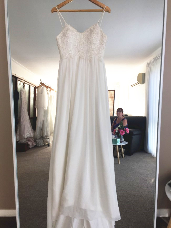 sachin and babi light blue dress Elegant Cap Sleeves Empire Waist Lace Chiffon Beach Wedding Dress Key Hole  Corset Back Dress Bridal on Luulla