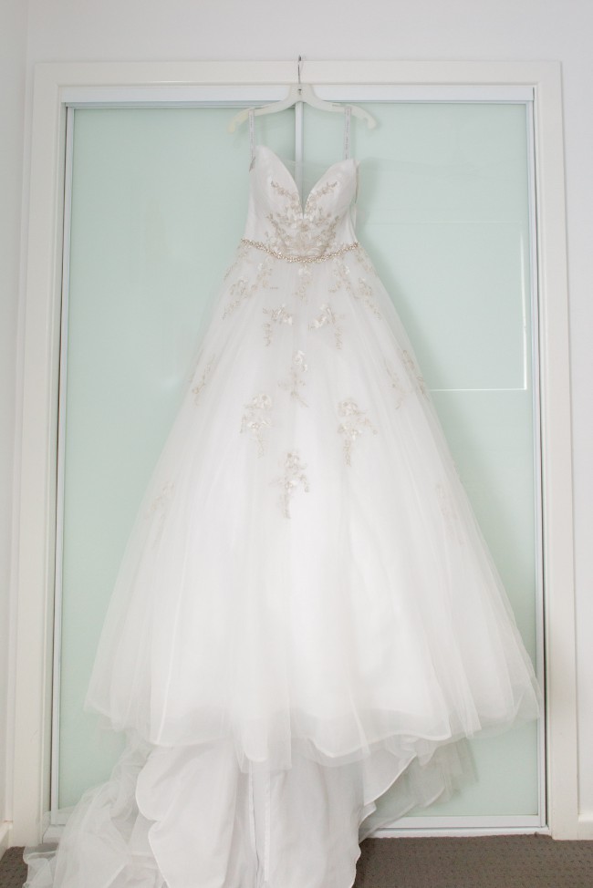 Sheer Neck Ivory Plus Size Wedding Dress With Crystaled Waist