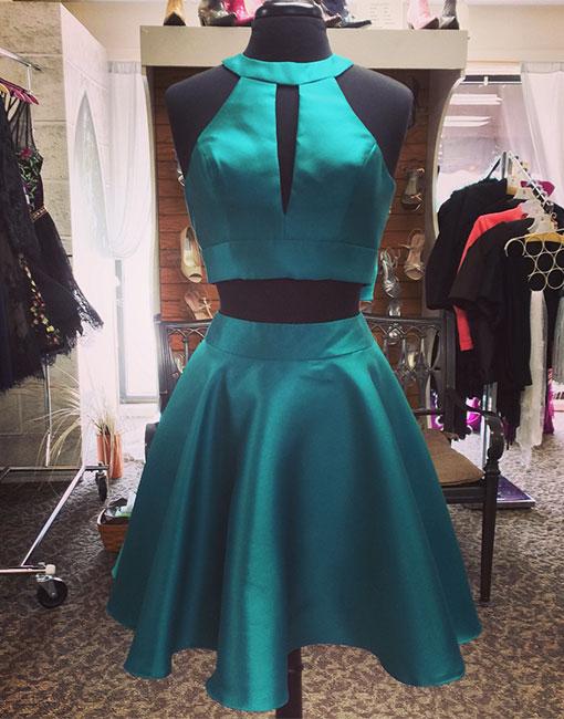 two piece emerald green prom dress ASHLEYlauren Two Piece Off Shoulder Prom Dress 12260