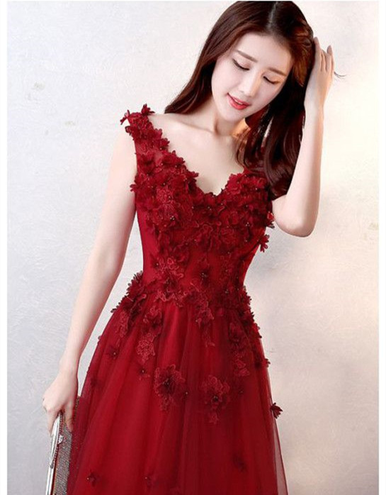white christmas dresses Red Satin Multi-Straps Knee Length Cocktail Dress – Lisposa