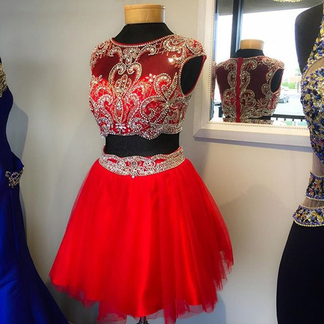 Red 2 Pieces Short Dressred 2 Pieces Short Dress on Luulla